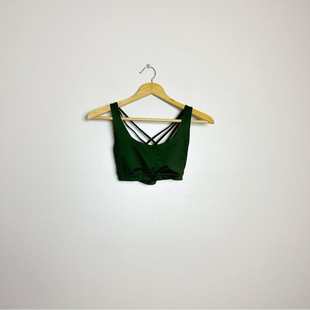 CLEARANCE! Forest Green Victoria’s Secret Sport Lattice Bra Size XS EUC - Picture 1 of 5